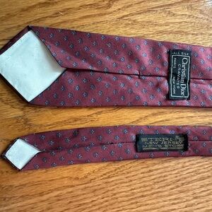 Christian Dior Cravates Vintage Geometric Silk Tie